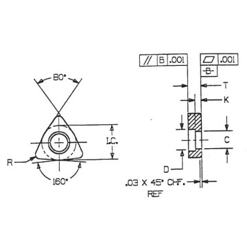 Calibres de carburo (IWSN 633) con alta calidad